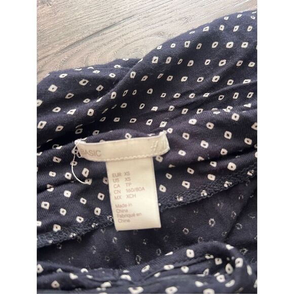 H&M Black  /White Vneck Jersey Jumpsuit size XS - Picture 6 of 6